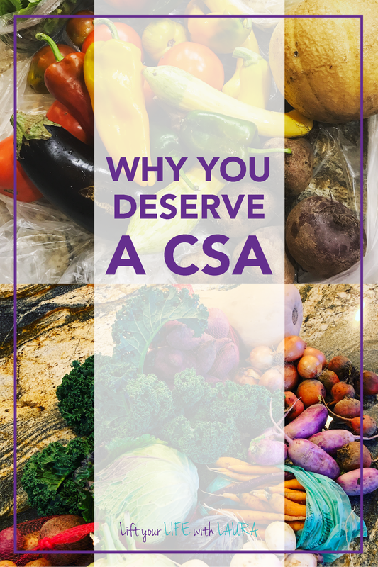 Why you deserve to join a CSA. Click through to see how Community Supported Agriculture is a way to eat organic on a budget! Lift your LIFE with LAURA