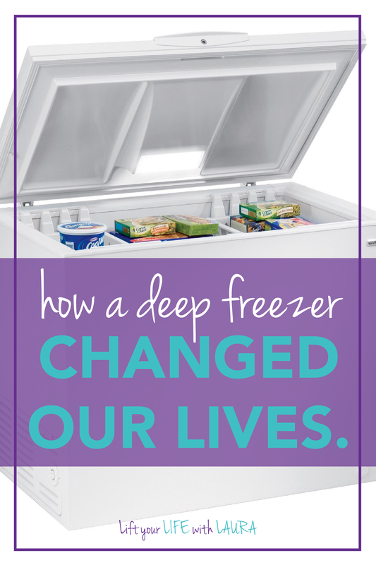 Learn deep freezer organization tips to help with meal planning and healthy eating. Get better at meal planning on a budget by using a deep freezer to buy meat in bulk! #liftyourlifewithlaura #eathealthy #deepfreezer #eatprotein #diettips #diet #healthyonabudget