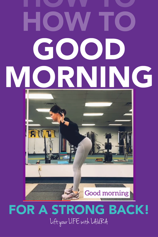 How to do a good morning with weights the right way.  Good morning exercise proper form.  Good morning exercise video with correct form